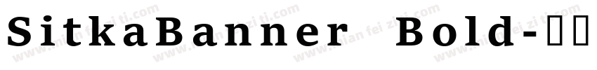 SitkaBanner Bold字体转换
